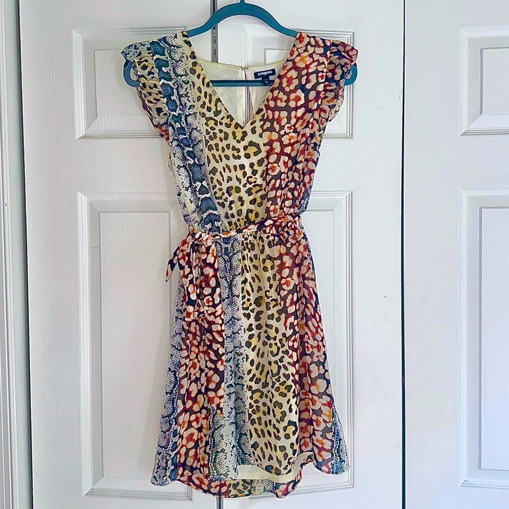 EXPRESS ANIMAL PRINT DRESS